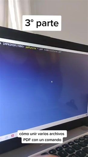 Cómo unir varios archivos PDF con un comando