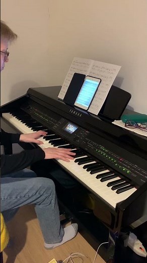 How I practice Nightwish-Sleeping Sun on piano#music#shorts#piano