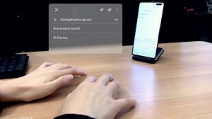 Samsung's invisible keyboard `` SelfieType '' movie makes the future feel