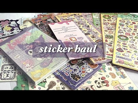 👻 sticker haul 🧚🏻‍♂️🖤 | #kawaii #sticker #stickerhaul 
