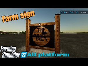 Farm Sign / Mod for all platforms on FS22