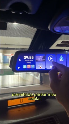 Black Box Mirror Pro: câmera veicular espelho carplay android auto 4K Full HD dupla wifi