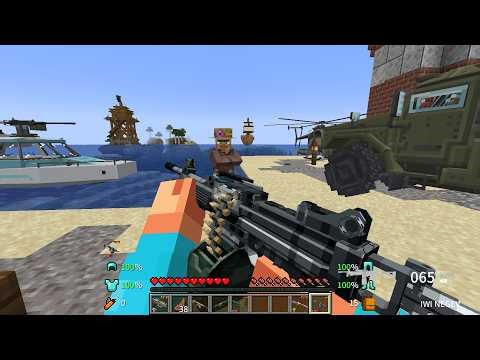 Fisherman Villager Hired Me to Destroy Pillager Ship & Outpost with Modern Weapons! 🚢💥