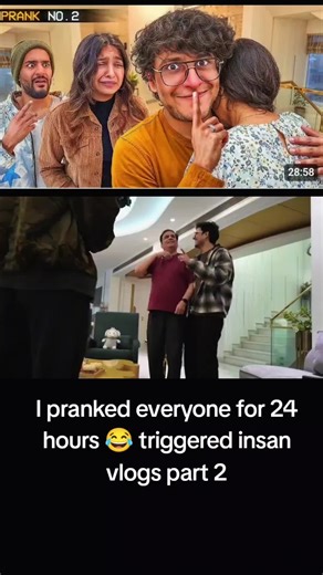 I pranked everyone for 24 hours trigger insan vlogs part 2#viral #foryou #trending #triggerinsan