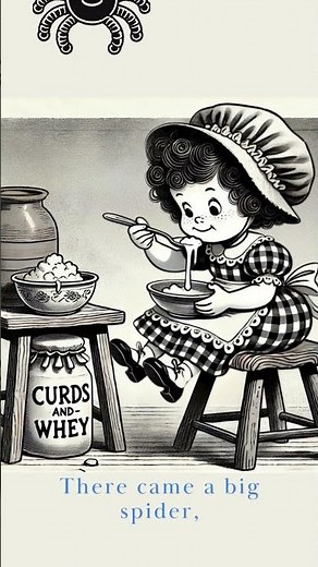 Little Miss Muffet- Nursery rhyme with lyrics and animation