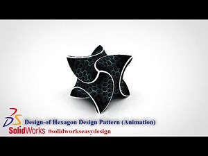 Solidworks Tutorial # 109 How to Make a Hexagon Design Pattern in Solidworks||Solidworks Easy Design