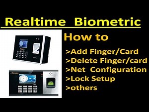 Realtime biometric device initial setup in Tamil | Realtime AttendanceMachine