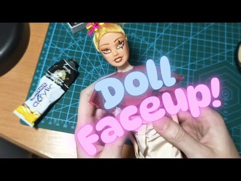 Doll face repaint practice.
