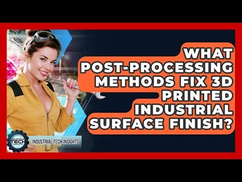 What Post-processing Methods Fix 3D Printed Industrial Surface Finish? - Industrial Tech Insights