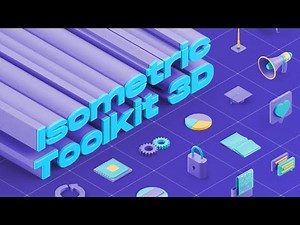 3D Isometric Design Animation - After Effects Template