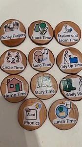 302K views · 909 reactions |  @louise.eyfs Using wooden slices and @widgitsoftware to create a visual timetable ✨ #widgit #widgitonline #widgitsoftware #visualtimetable #dailyroutine #classroom #eyfs #earlyyears #nursery #reception #kindergarten #modpodge #wooden #woodenslice #woodenslices #craft #crafting #teacher #teacherofinstagram #teachersfollowteachers #instateacher | Widgit Software | Facebook