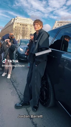 Jordan Barrett at Paris Fashion Week 2023