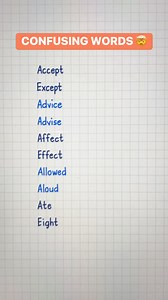 Did You Know?! | Commonly Confusing Words #rre #english #englishlanguage #englishteacher #grammar #vocabulary #DidYouKnow #facts #trivia #englishgrammar #learnontiktok #learnenglish | RRE