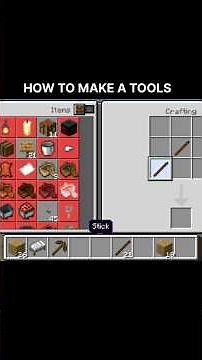 how to make a tools in Minecraft #viral