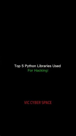 Top 5 Python Libraries Used For Hacking?#cybersecurity #ethicalhacking #linux #cyberattack #hacking