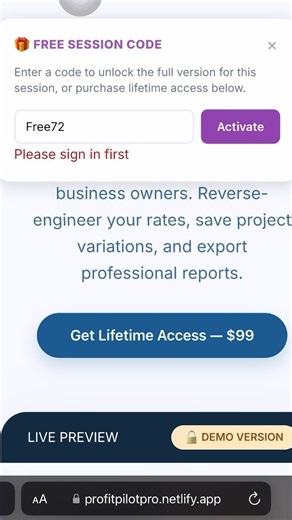 Stop Losing Money on Projects | ProfitPilotPro Calculator Demo