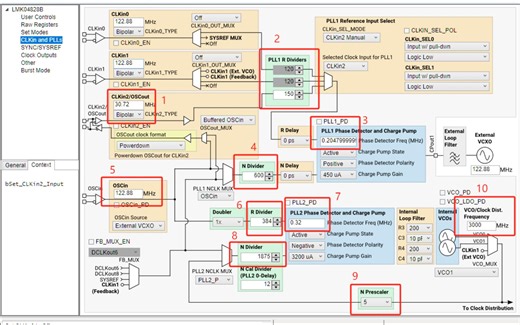 如何修改RFSOC中的Lmx04828时钟输出