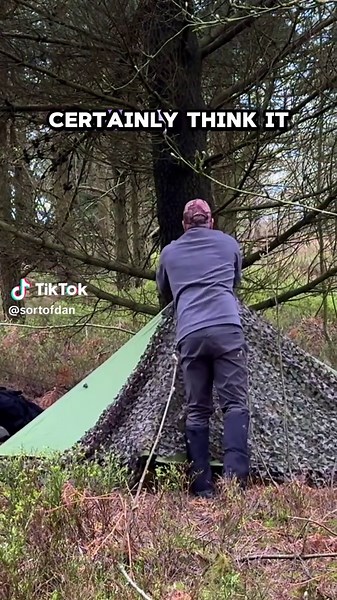 Is camo netting underrated? #camping #outdoors #countrylife #rurallife #adventure