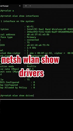 How to Check WiFi Details Using CMD (Netsh WLAN Show Interfaces & Drivers) | Windows 10/11 Tutorial