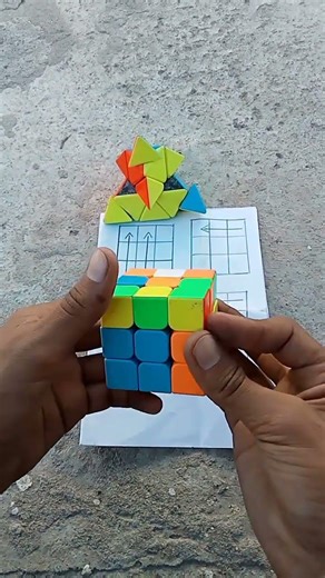 3 by 3 Rubik's cube solve in the magic trick #how #rubiksconnected
