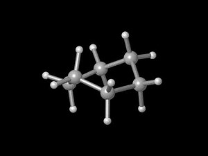 Cyclohexane dynamics - transition between twist-boat conformers