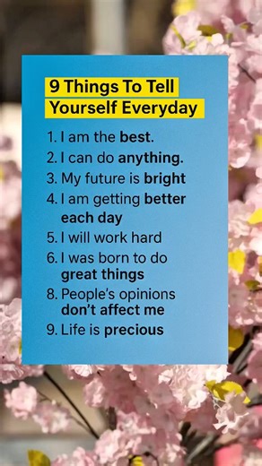 9 Powerful Things To Tell Yourself Every Morning | Daily Motivation 💪✨