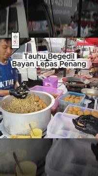 Satisfying Street Food: Deep Frying Golden Tauhu Bergedil ✨️