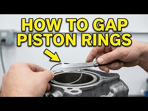 how to gap piston rings #mechanic