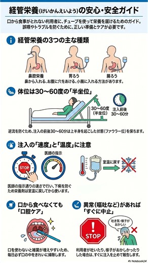 🛏️ 経管栄養（けいかんえいよう）の 介護（かいご）！安全（あんぜん）な 体勢（たいせい）と 注意（ちゅうい）する ポイント 💡