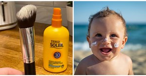 Mum's GENIUS hack for putting sun cream on little kids - Netmums