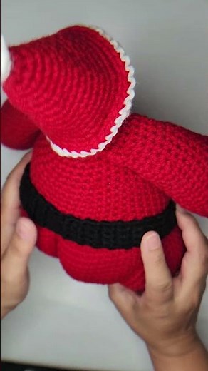 Chubby Santa Amigurumi Tutorial CUTEST Christmas Pattern! #crochet #santa #crochetpatterns