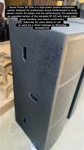 Sound Prince SP 215A is a high-power passive loudspeaker system #audioequipment #shorts #speaker