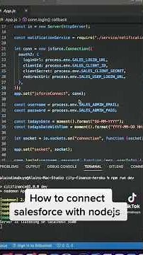 How to use jsforce and connect salesforce to nodejs