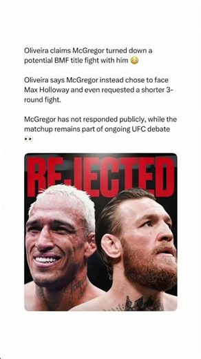 Conor Turned Down BMF 🤯