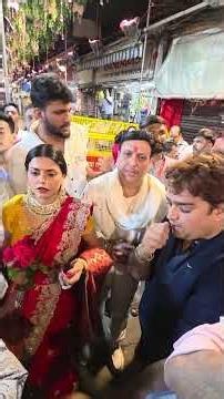 Film actor Govinda reaches the court of Lalbaugcha Raja! 🙏❤️#govinda #lalbaugcharaja #ganpati #bappa