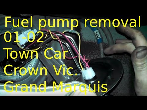 Fuel pump replacement 2001 2002 Lincoln Town Car Install gas pump