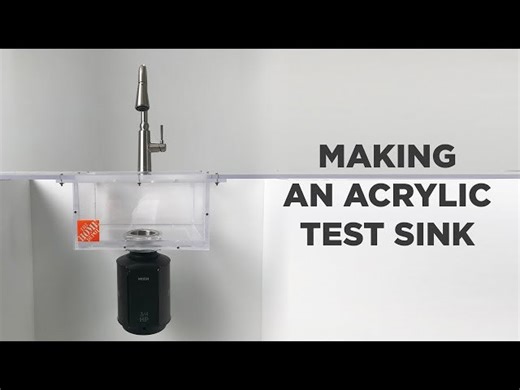 Making an Acrylic Test Sink for a MOEN GX Garbage Disposal