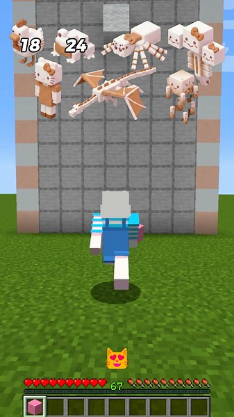 Hello Kitty in Minecraft 😳😍 #minecraft #hellokitty