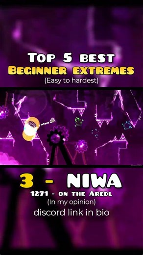 Best beginner extremes (IN MY OPINION) #geometrydash #gd #extremedemon