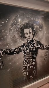 Edward Scissorhands made from snow spray! ❄ (@snowwindows) #snowspray #edwardscissorhands #snowsprayart #artist #christmas #christmasdecorations | Snow Windows