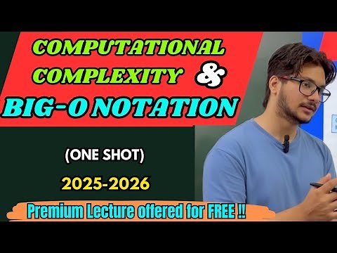 Computational Complexity and Big O Notation Explained | ISC Class 12 Computer Science | Easy Notes