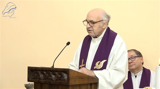 Today's Homily in Medjugorje, Fr. Michael Fitzgerald. | Mary TV