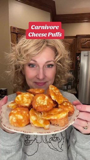 3.4K views · 23 reactions | Carnivore and keto friendly Cheesy Puffs 燎 Recipe by @kate_higdon (Via Instagram) below️ Eating Carnivore, low carb or even keto… SAVE this recipe. These little cheesy puffs are a great snack. In a sprayed mini muffin pan, add shredded Colby jack cheese , top with egg whites and sprinkle with garlic powder. Bake at 400 degrees for 20 minutes. Then brush on melted butter and enjoy! | Ketogenic.com | Facebook