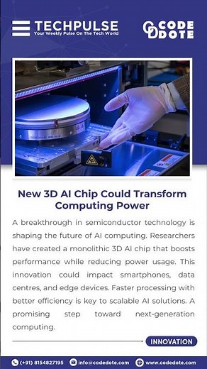 Revolutionary 3D AI Chip Explained | Faster & More Efficient Computing