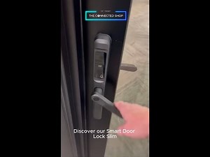 The Smart Door Lock Slim on a Pella Door