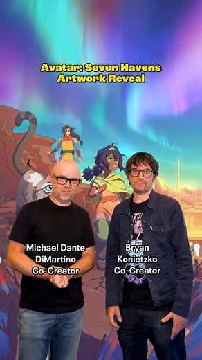 2.4M views · 54K reactions | Creators Bryan Konietzko and Michael Dante DiMartino talk Avatar: Seven Havens! | Avatar: The Last Airbender | Facebook