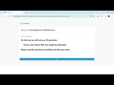 Remotask - Sheep Single Frame Certification Exam 1(1)