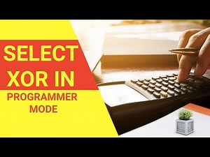Select Xor in Programmer mode in calculator