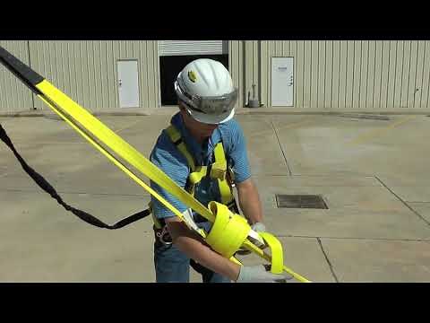 Reliance Horizontal Lifeline Installation - Pour-In-Place Anchor System