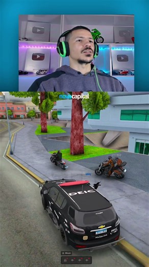 Nao entendi pra que ele tentou dar fuga do policial #gta #gameplay #shorts #shortvideo